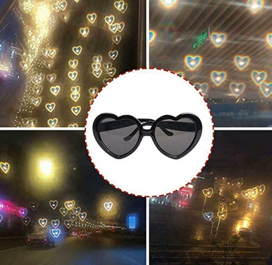 Heart Shaped Love Effect Diffraction Glasses